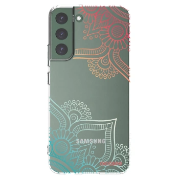 Picasee silikonski prozorni ovitek za Samsung Galaxy S22+ 5G - Flowers pattern