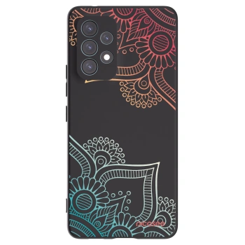 Picasee silikonski črni ovitek za Samsung Galaxy A53 5G A536 - Flowers pattern