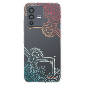 Picasee silikonski prozorni ovitek za Vivo V23 5G - Flowers pattern