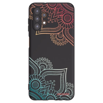 Picasee silikonski črni ovitek za Samsung Galaxy A13 4G A135 - Flowers pattern