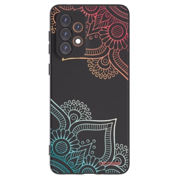 Picasee silikonski črni ovitek za Samsung Galaxy A33 5G A336 - Flowers pattern