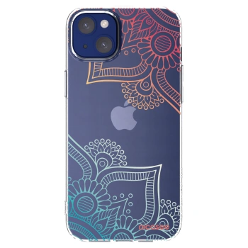 Picasee silikonski prozorni ovitek za Apple iPhone 14 Plus - Flowers pattern