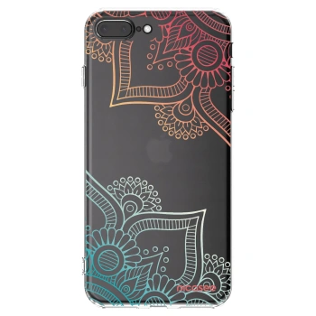 Picasee silikonski prozorni ovitek za Apple iPhone 8 Plus - Flowers pattern