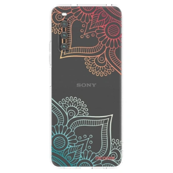Picasee silikonski prozorni ovitek za Sony Xperia 10 IV 5G - Flowers pattern