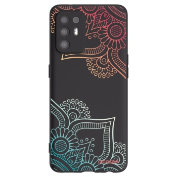Picasee silikonski črni ovitek za OPPO A94 5G - Flowers pattern