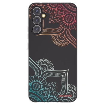 Picasee silikonski črni ovitek za Samsung Galaxy A34 5G A346B - Flowers pattern