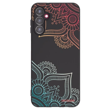 Picasee silikonski črni ovitek za Samsung Galaxy A14 4G A145R - Flowers pattern