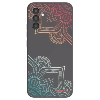 Picasee silikonski črni ovitek za Samsung Galaxy A04s A047F - Flowers pattern