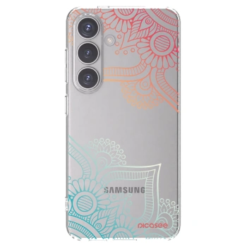 Picasee silikonski prozorni ovitek za Samsung Galaxy S24 S921B 5G - Flowers pattern