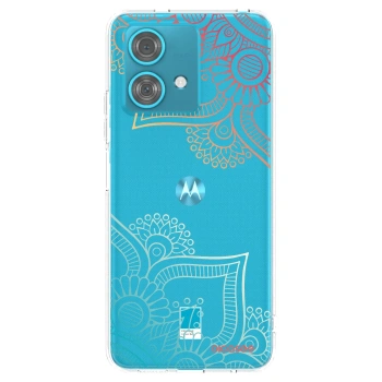 Picasee silikonski prozorni ovitek za Motorola Edge 40 Neo - Flowers pattern