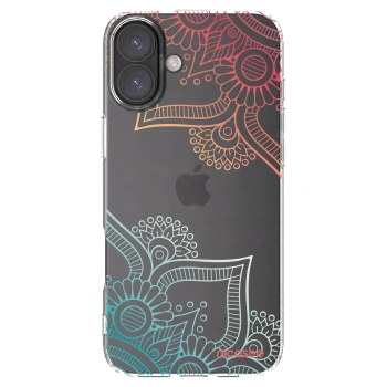 Picasee silikonski prozorni ovitek za Apple iPhone 16 Plus - Flowers pattern