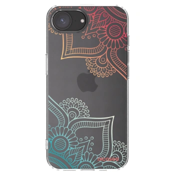 Picasee silikonski prozorni ovitek za Apple iPhone 16e - Flowers pattern