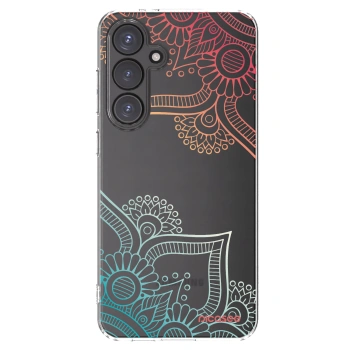 Picasee silikonski prozorni ovitek za Samsung Galaxy S24 FE S721B - Flowers pattern