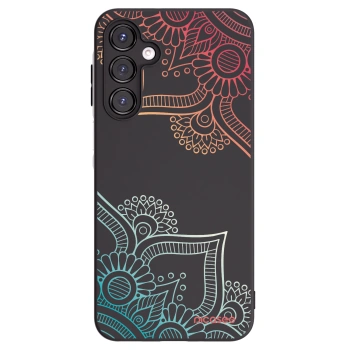Picasee silikonski črni ovitek za Samsung Galaxy A16 5G - Flowers pattern