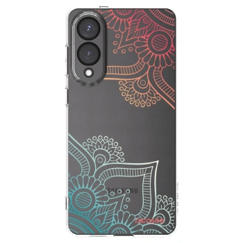 Picasee silikonski prozorni ovitek za Samsung Galaxy S25 Edge 5G - Flowers pattern