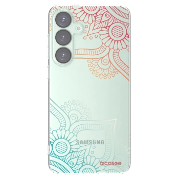 Picasee silikonski prozorni ovitek za Samsung Galaxy S25+ 5G - Flowers pattern