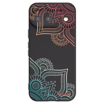 Picasee silikonski črni ovitek za Google Pixel 9 - Flowers pattern