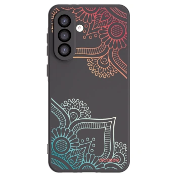 Picasee silikonski črni ovitek za Samsung Galaxy A26 5G A266B - Flowers pattern