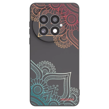 Picasee silikonski črni ovitek za OnePlus 13 5G - Flowers pattern