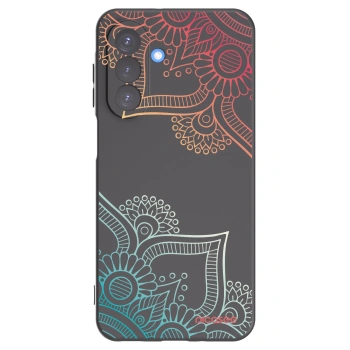 Picasee silikonski črni ovitek za Samsung Galaxy A17 5G - Flowers pattern