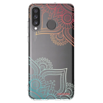 Picasee silikonski prozorni ovitek za Huawei P30 Lite - Flowers pattern