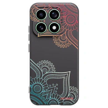 Picasee silikonski črni ovitek za Xiaomi 17 - Flowers pattern