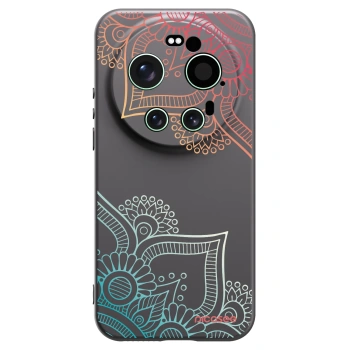 Picasee silikonski črni ovitek za Xiaomi 17 Ultra - Flowers pattern