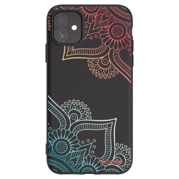 Picasee silikonski črni ovitek za Apple iPhone 11 - Flowers pattern