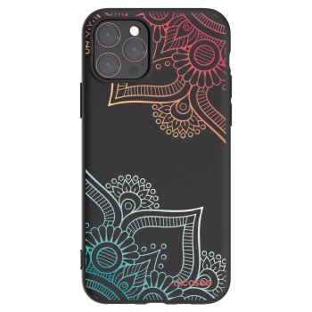 Picasee silikonski črni ovitek za Apple iPhone 11 Pro - Flowers pattern