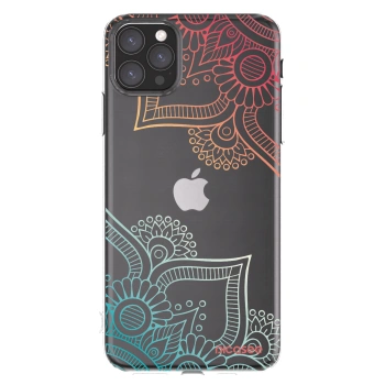 Picasee silikonski prozorni ovitek za Apple iPhone 11 Pro Max - Flowers pattern