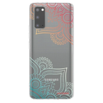 Picasee silikonski prozorni ovitek za Samsung Galaxy S20 G980F - Flowers pattern