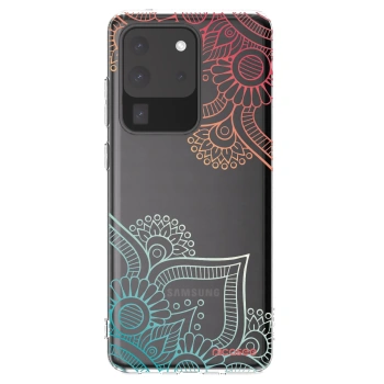 Picasee silikonski prozorni ovitek za Samsung Galaxy S20 Ultra 5G G988F - Flowers pattern