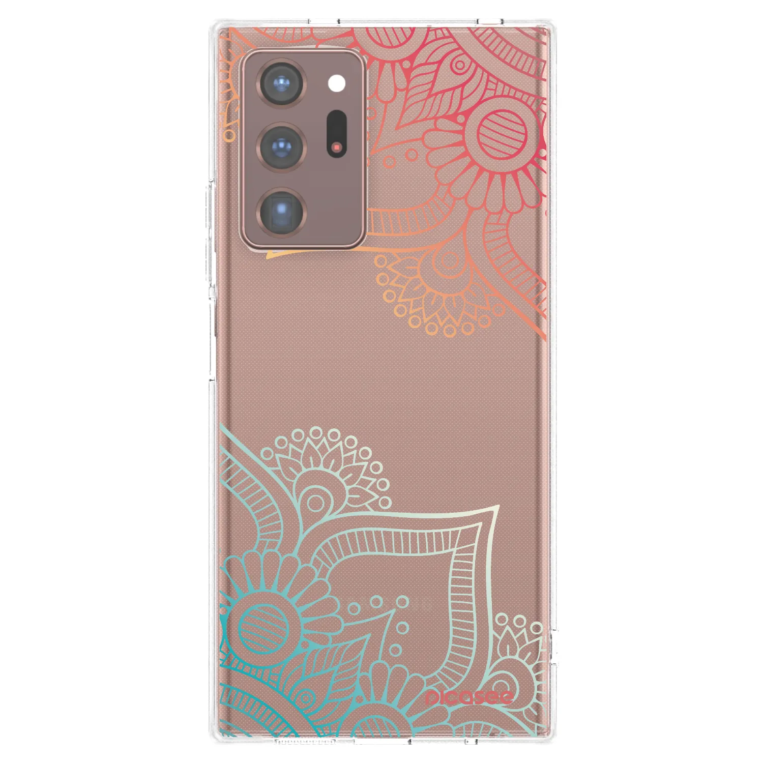 Picasee silikonski prozorni ovitek za Samsung Galaxy Note 20 Ultra - Flowers pattern