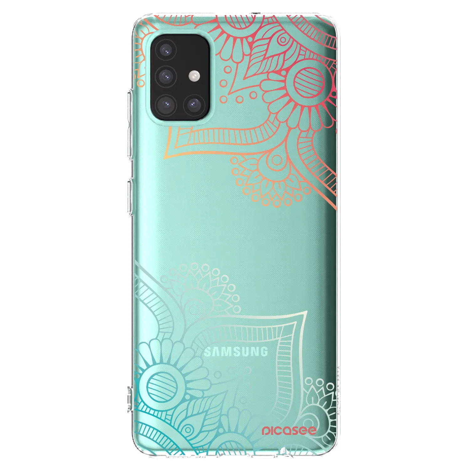 Picasee silikonski prozorni ovitek za Samsung Galaxy M31s - Flowers pattern