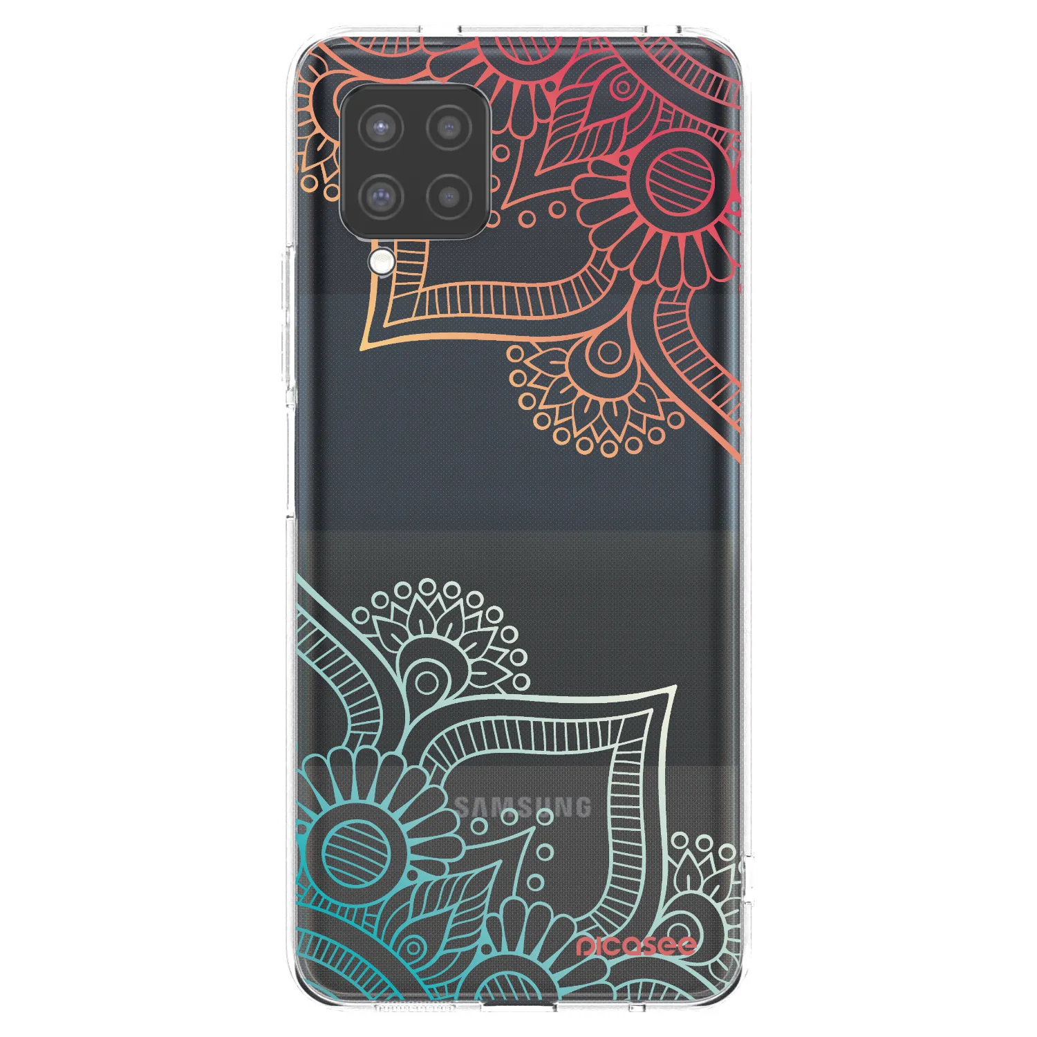 Picasee silikonski prozorni ovitek za Samsung Galaxy A42 A426B - Flowers pattern