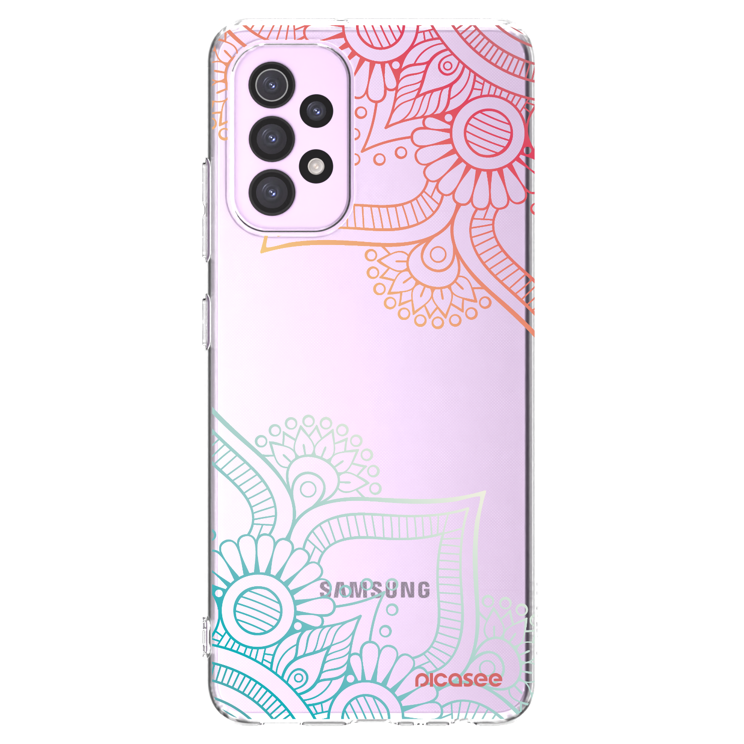 Picasee silikonski prozorni ovitek za Samsung Galaxy A32 5G A326B - Flowers pattern