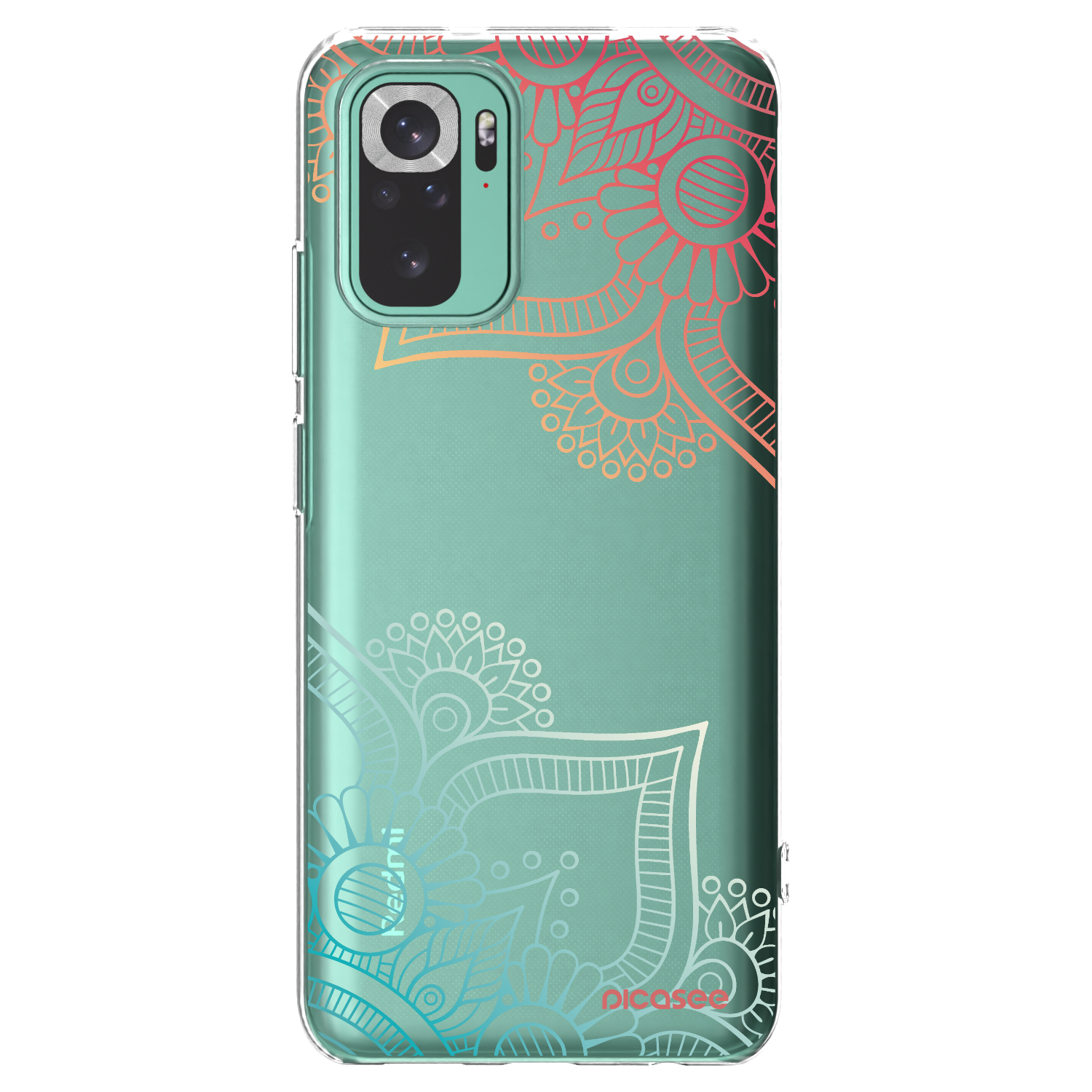 Picasee silikonski prozorni ovitek za Xiaomi Redmi Note 10 Pro - Flowers pattern