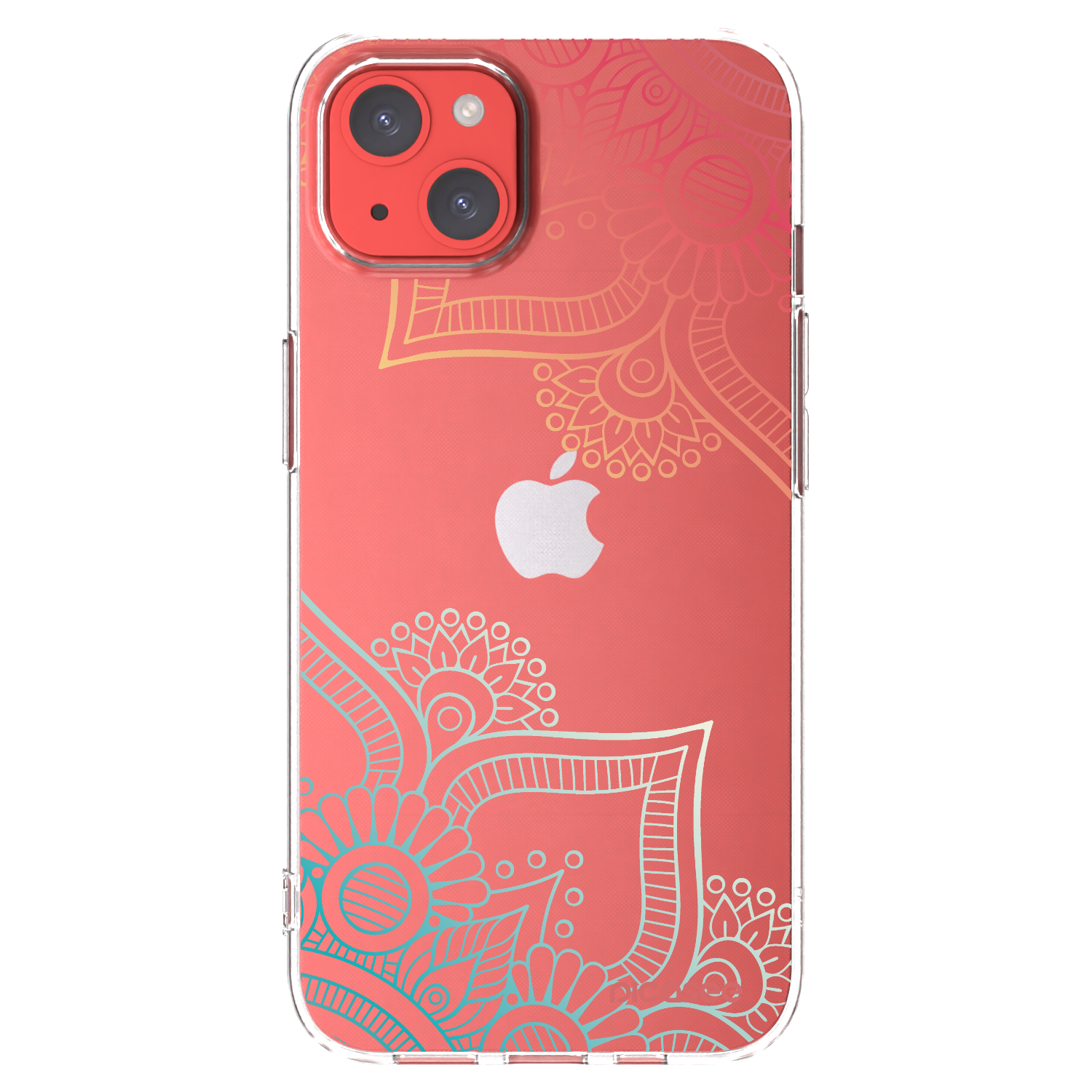 Picasee silikonski prozorni ovitek za Apple iPhone 13 - Flowers pattern