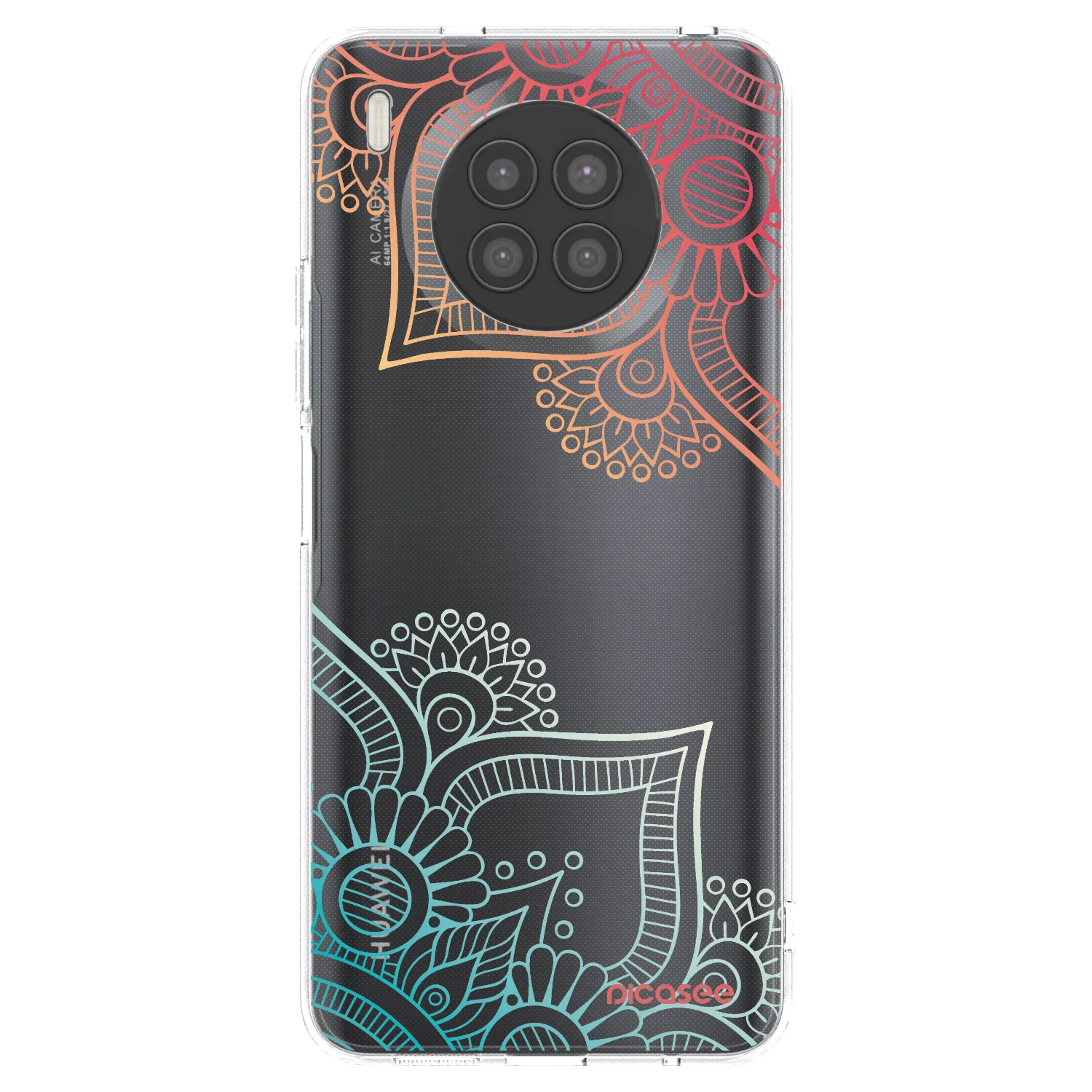 Picasee silikonski prozorni ovitek za Huawei Nova 8i - Flowers pattern