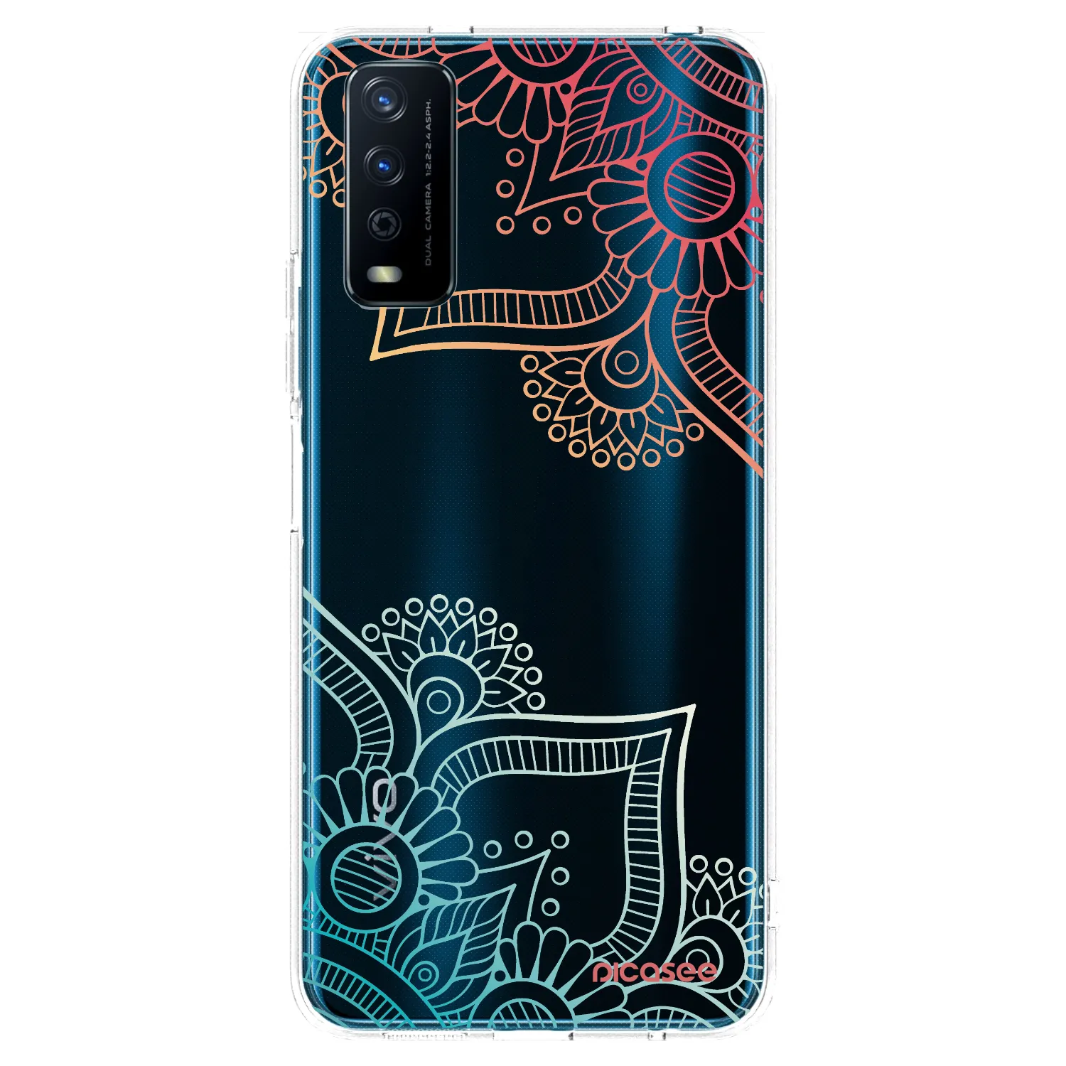 Picasee silikonski prozorni ovitek za Vivo Y11s - Flowers pattern