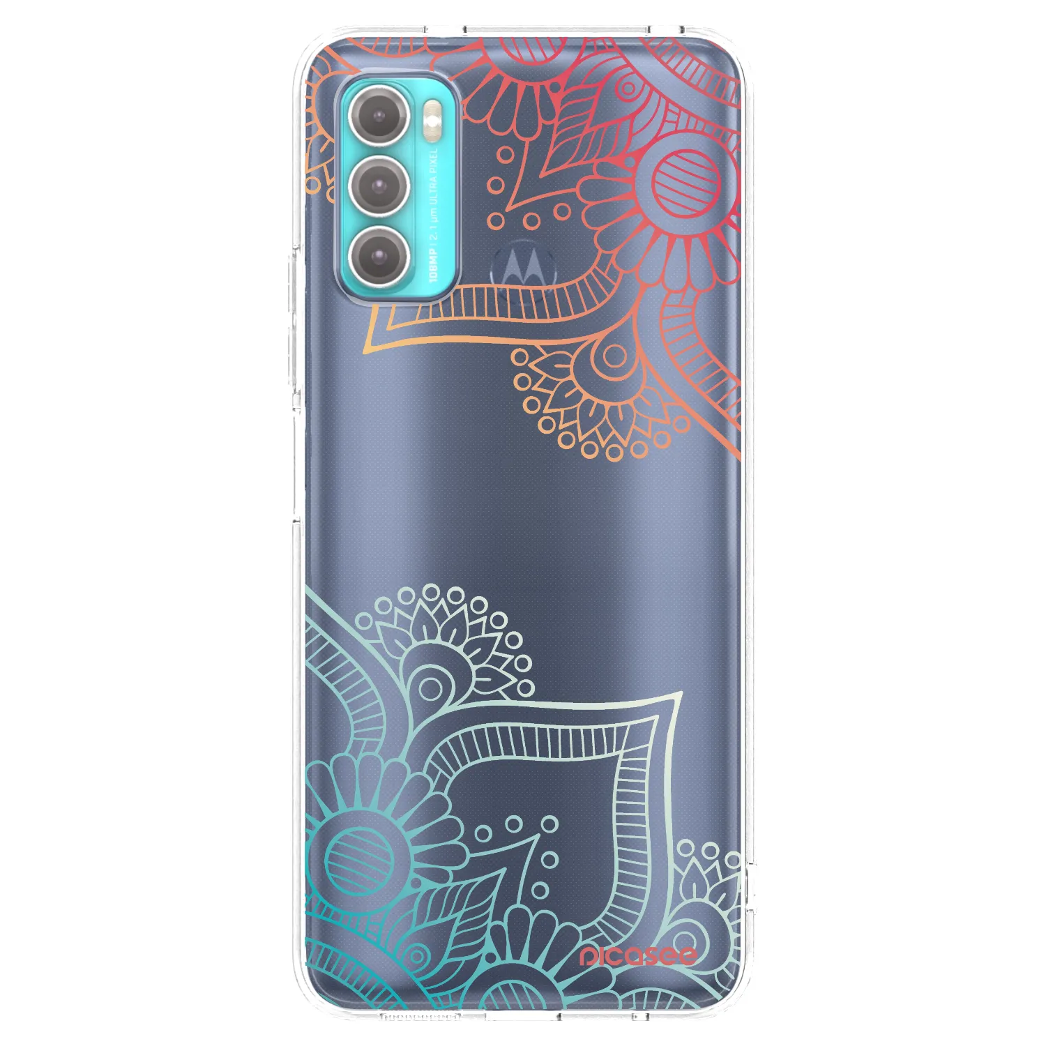 Picasee silikonski prozorni ovitek za Motorola Moto G60 - Flowers pattern