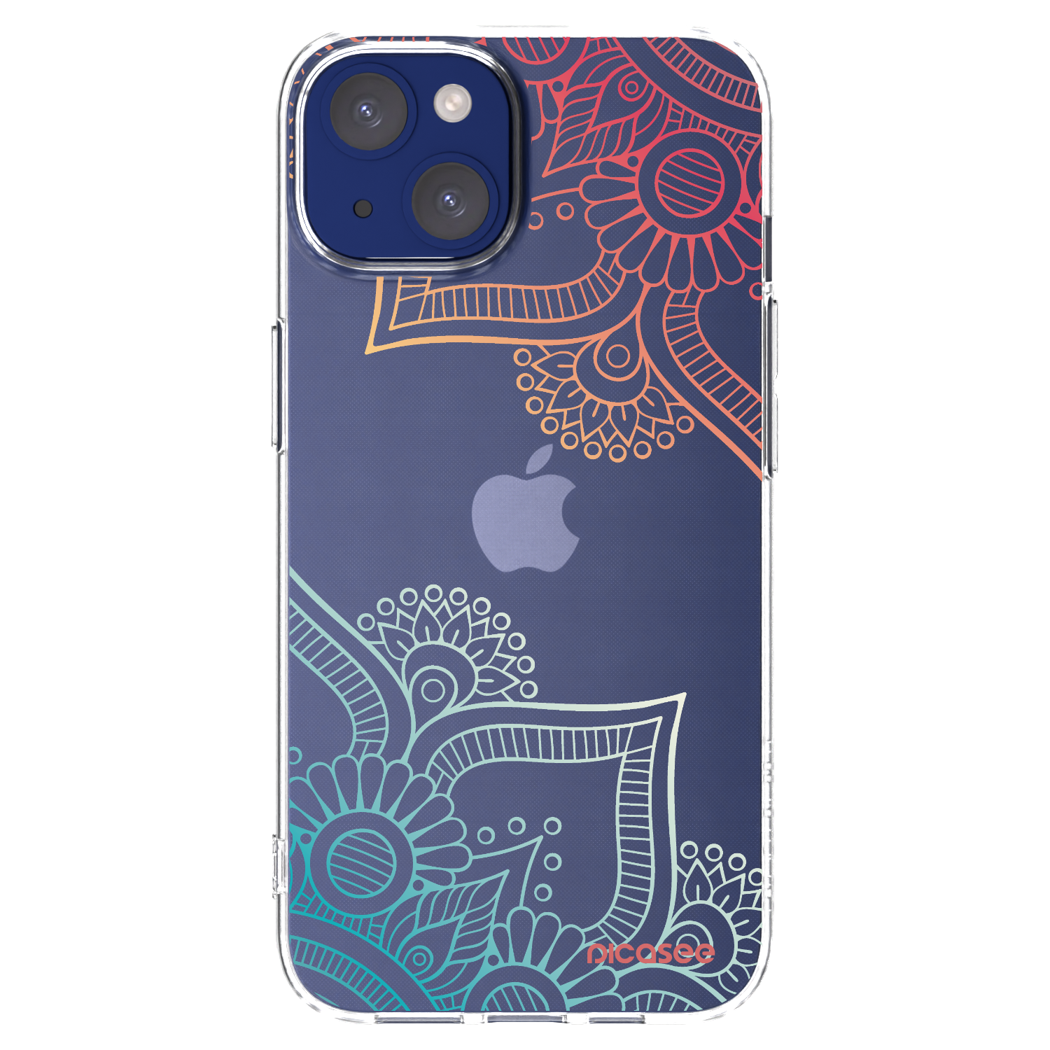 Picasee silikonski prozorni ovitek za Apple iPhone 14 - Flowers pattern
