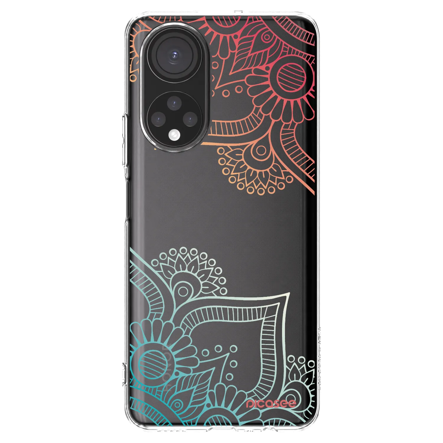 Picasee silikonski prozorni ovitek za Honor X7 - Flowers pattern