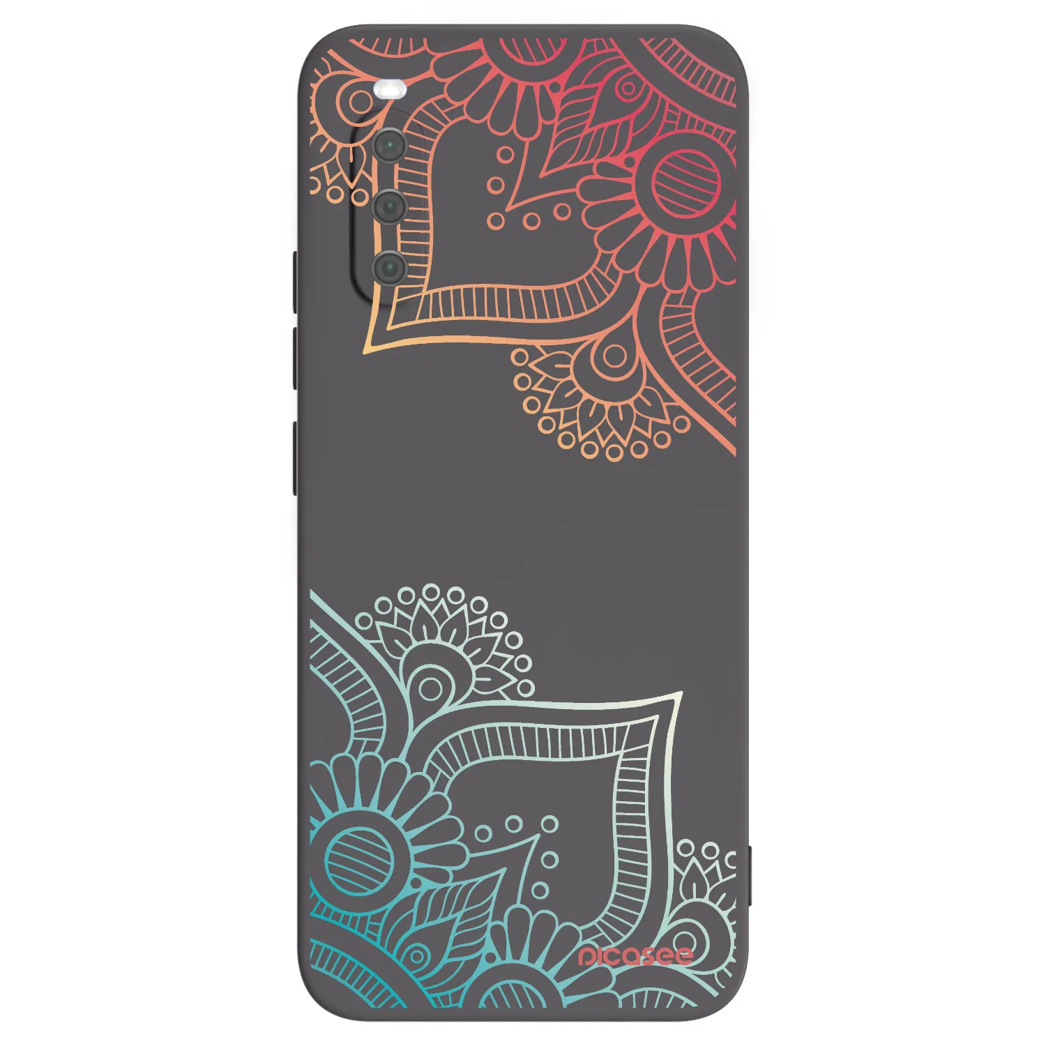 Picasee silikonski črni ovitek za Sony Xperia 10 III - Flowers pattern