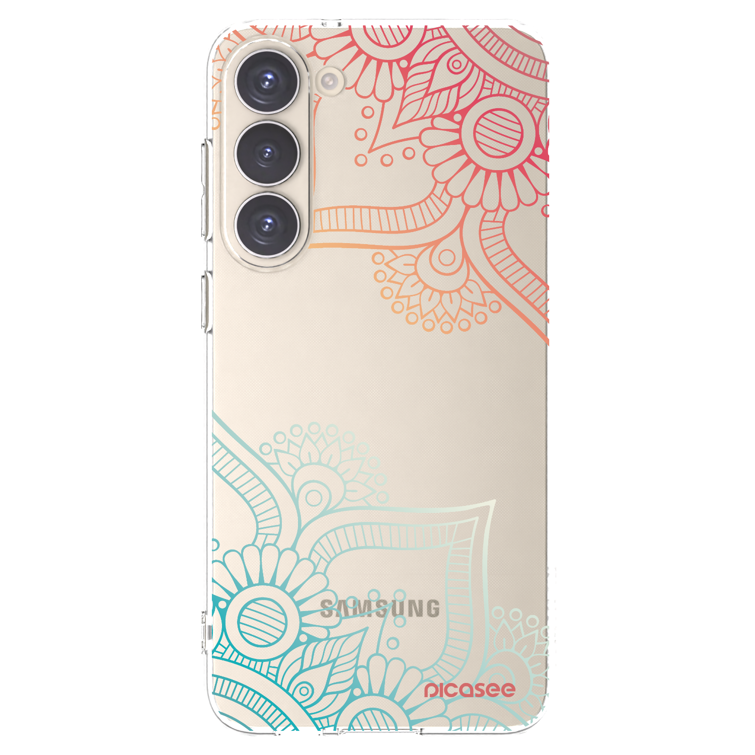 Picasee silikonski prozorni ovitek za Samsung Galaxy S23+ 5G - Flowers pattern