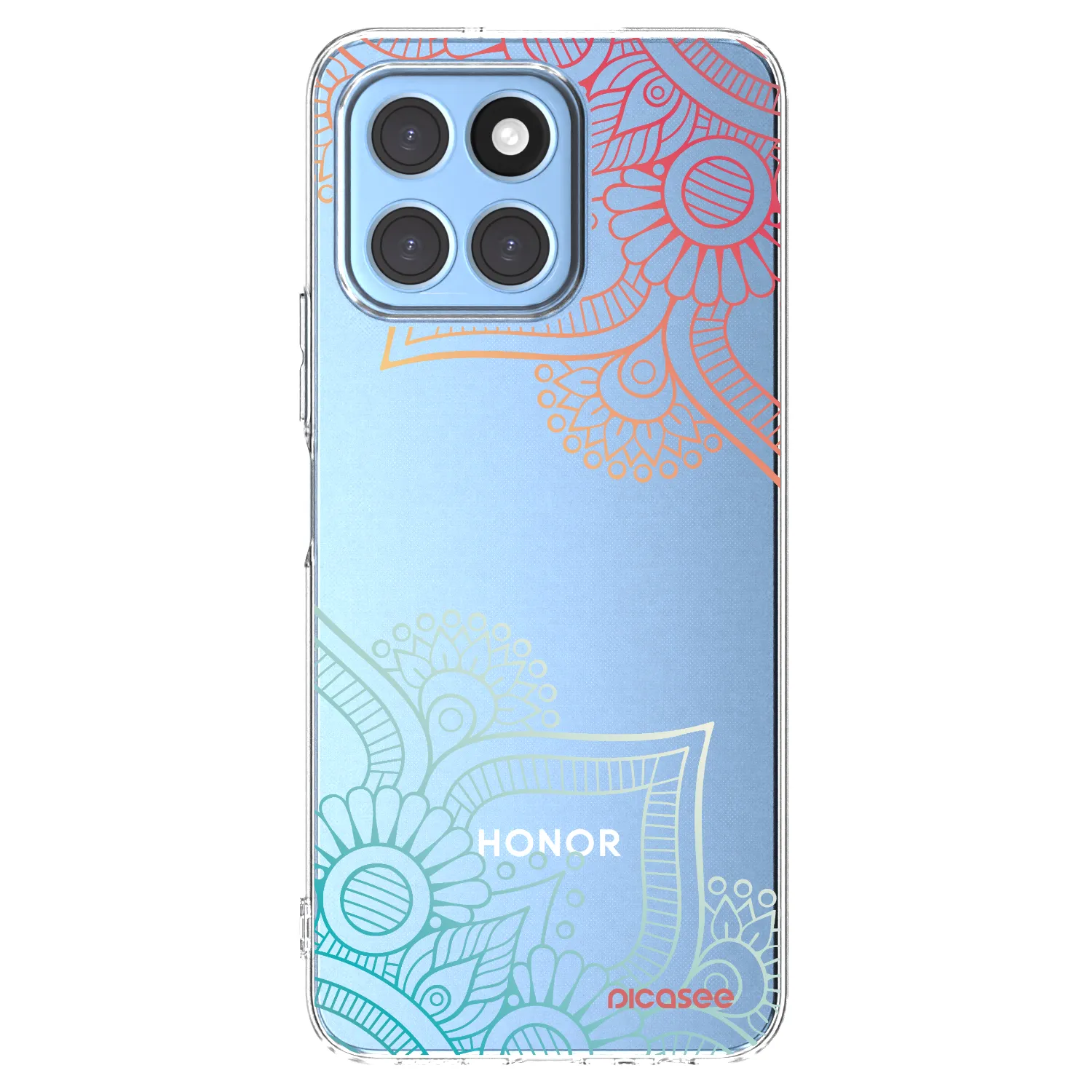 Picasee silikonski prozorni ovitek za Honor X8 5G - Flowers pattern