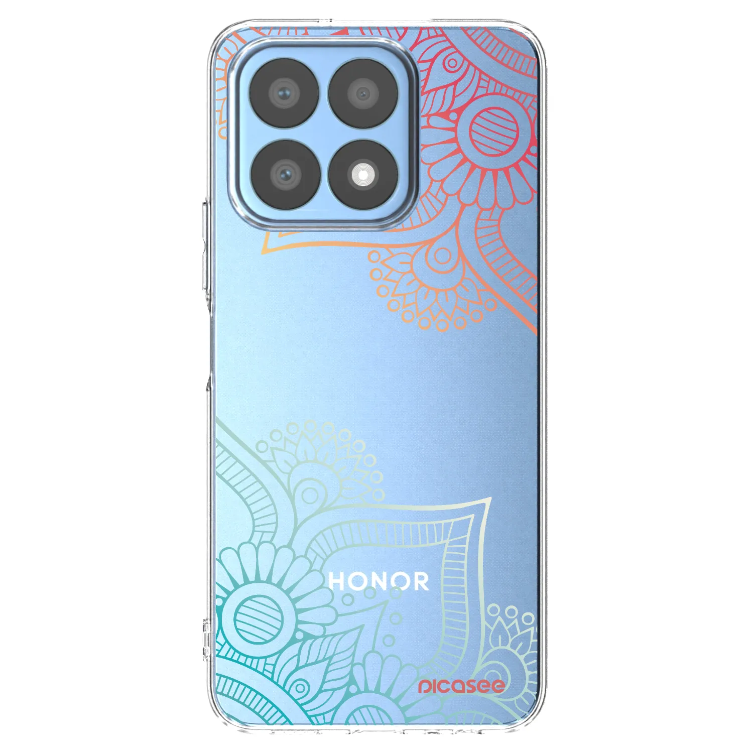 Picasee silikonski prozorni ovitek za Honor X8a - Flowers pattern