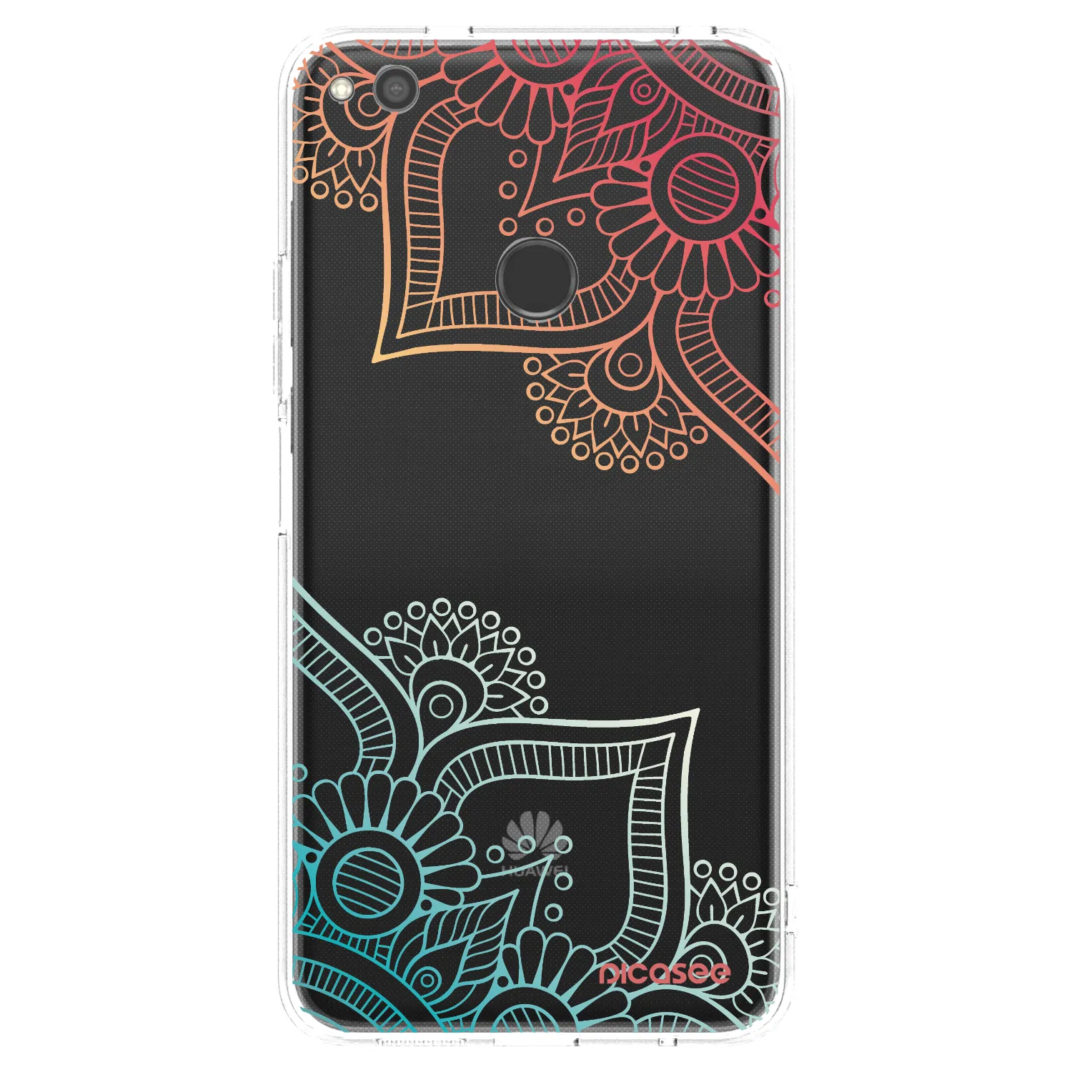 Picasee silikonski prozorni ovitek za Huawei P9 Lite 2017 - Flowers pattern