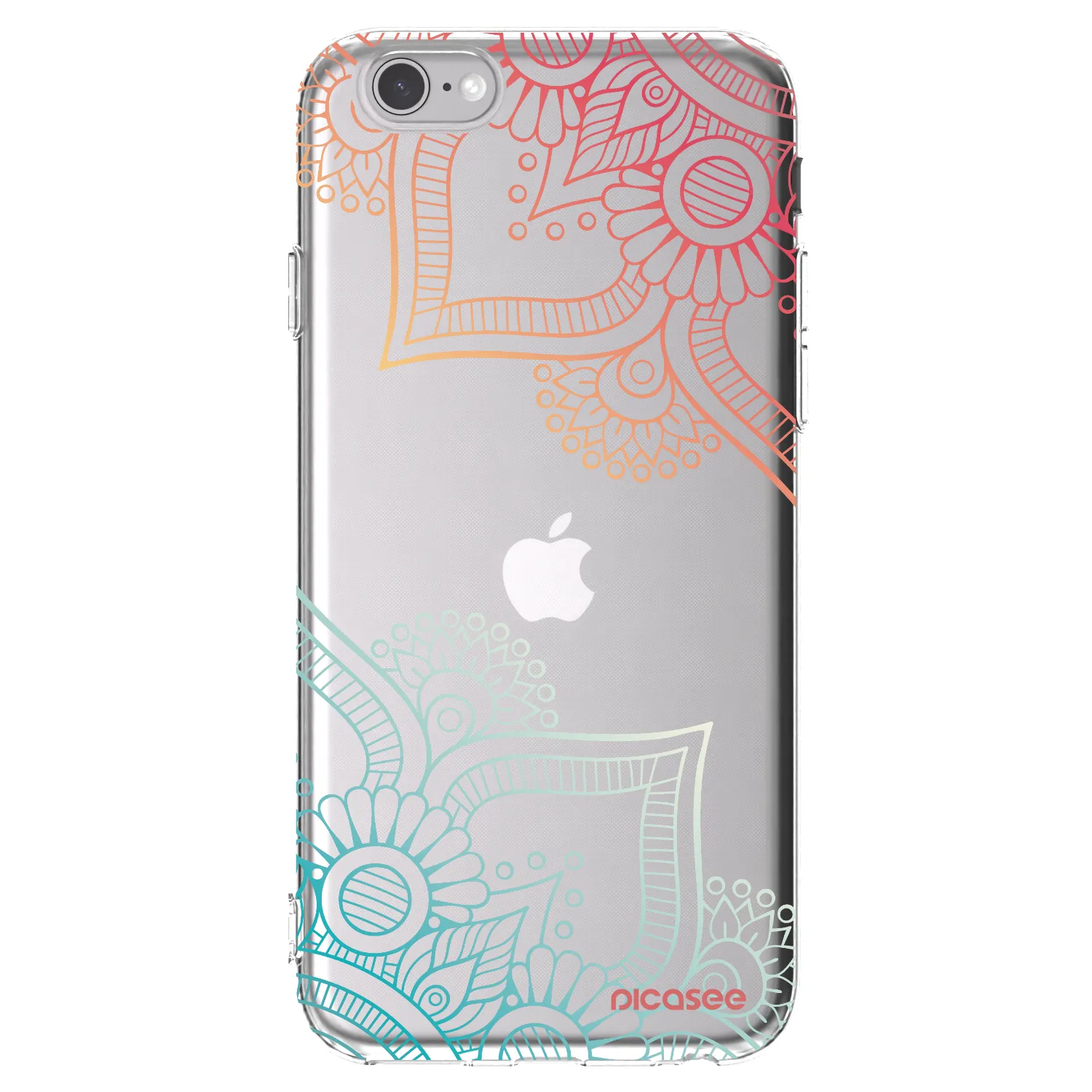 Picasee silikonski prozorni ovitek za Apple iPhone 6/6S - Flowers pattern