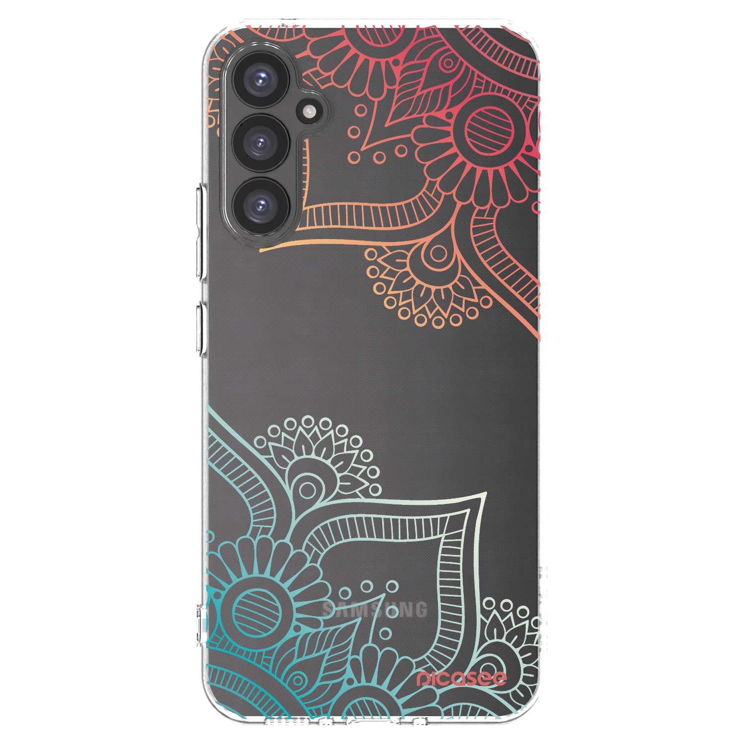 Picasee silikonski prozorni ovitek za Samsung Galaxy A34 5G A346B - Flowers pattern